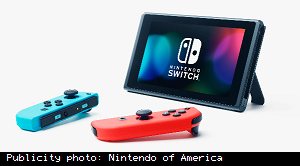 Nintendo Switch console in portable mode